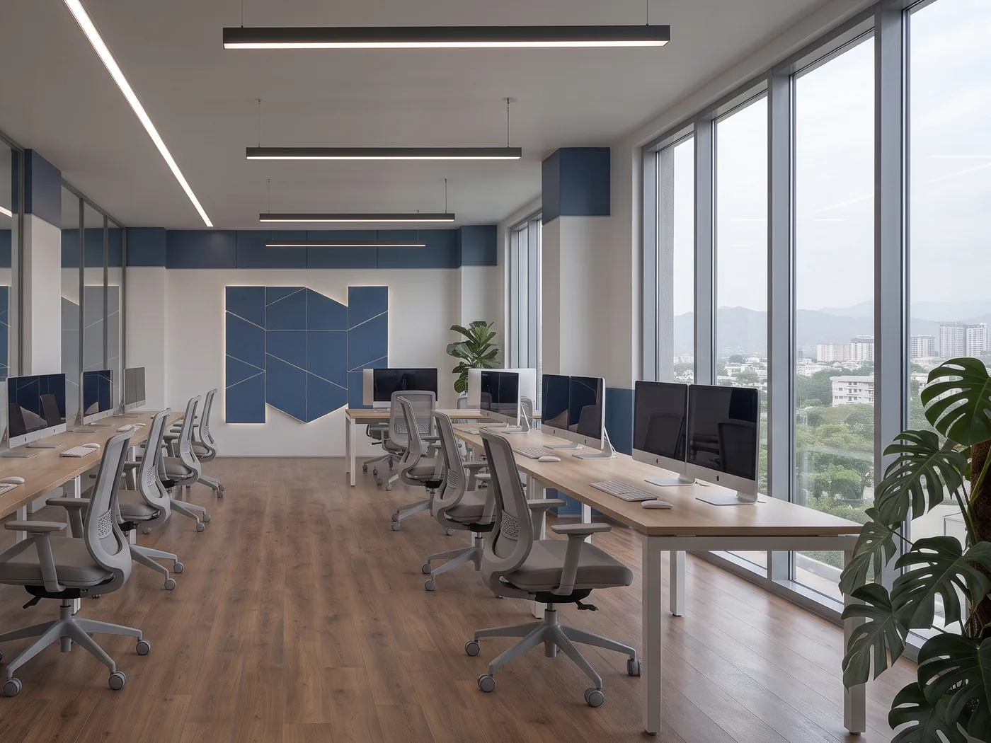 Workstations in Capital Skill Works training facility